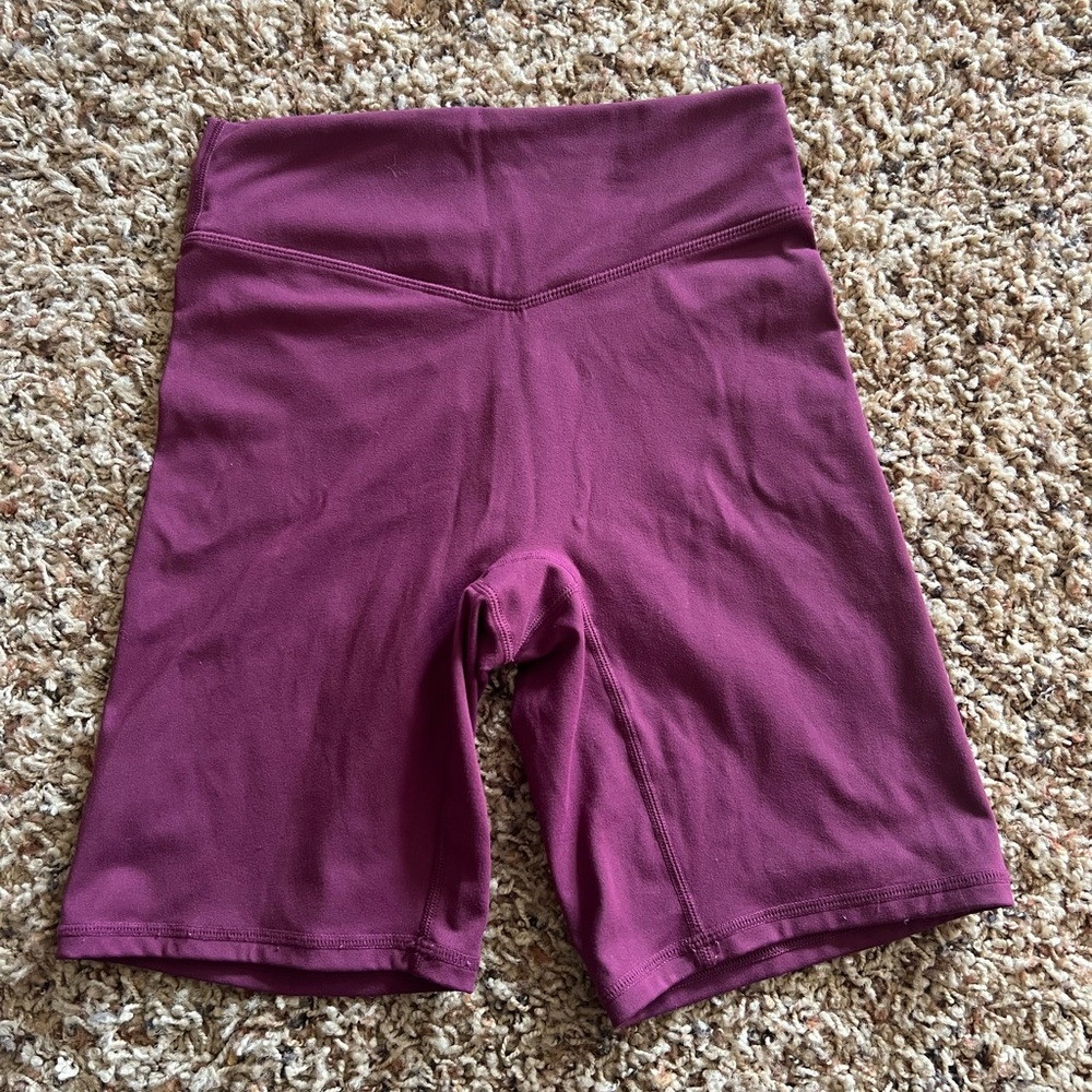 Vitality Balance Athletica maroon biker shorts Cosmopolitan launch size XS